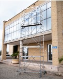 Torre de Andaime Móvel FAST com 4 Macacos Niveladores (Altura de Trabalho 6,10 m)
