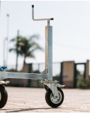Professional Levelling unit with brake wheel for M4 LUX and SCEDILUX scaffolds