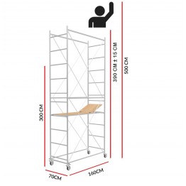 Mobile Scaffold Tower SuperHobby (Working Height 5m)